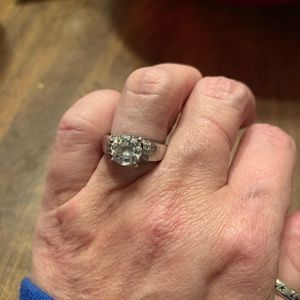 Size 5 Diamonique Engagement Ring